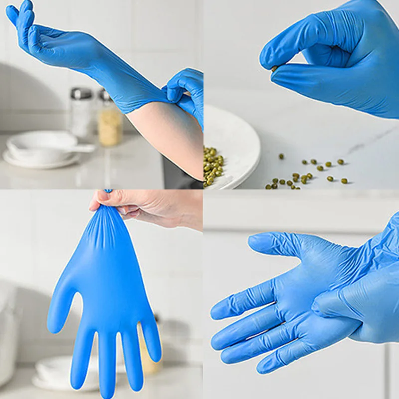 100PCS Blue Nitrile Disposable - đánh giá và giá Nitrile Mechanic Glove