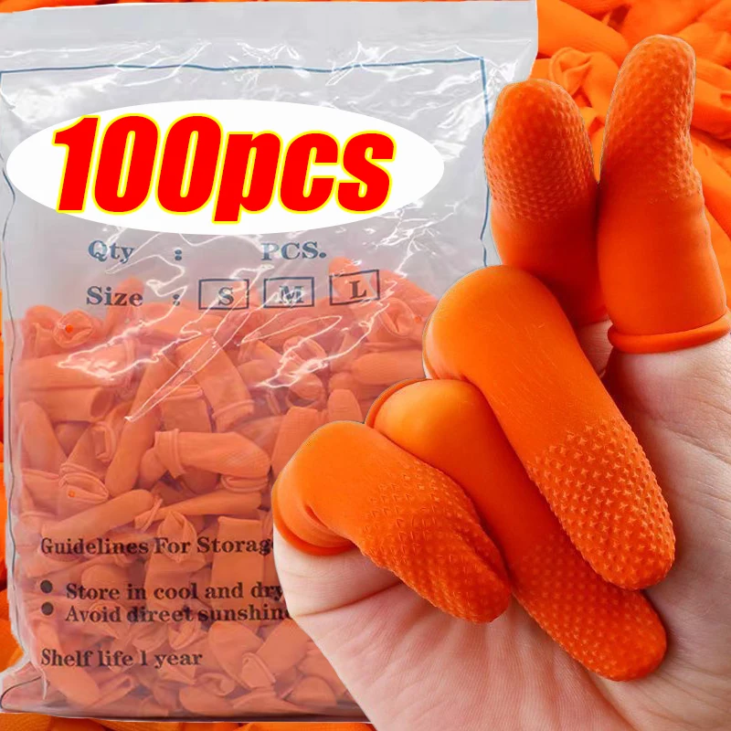S/M/L Disposable Finger Cover  - đánh giá và giá Rubber Glove Cleaning