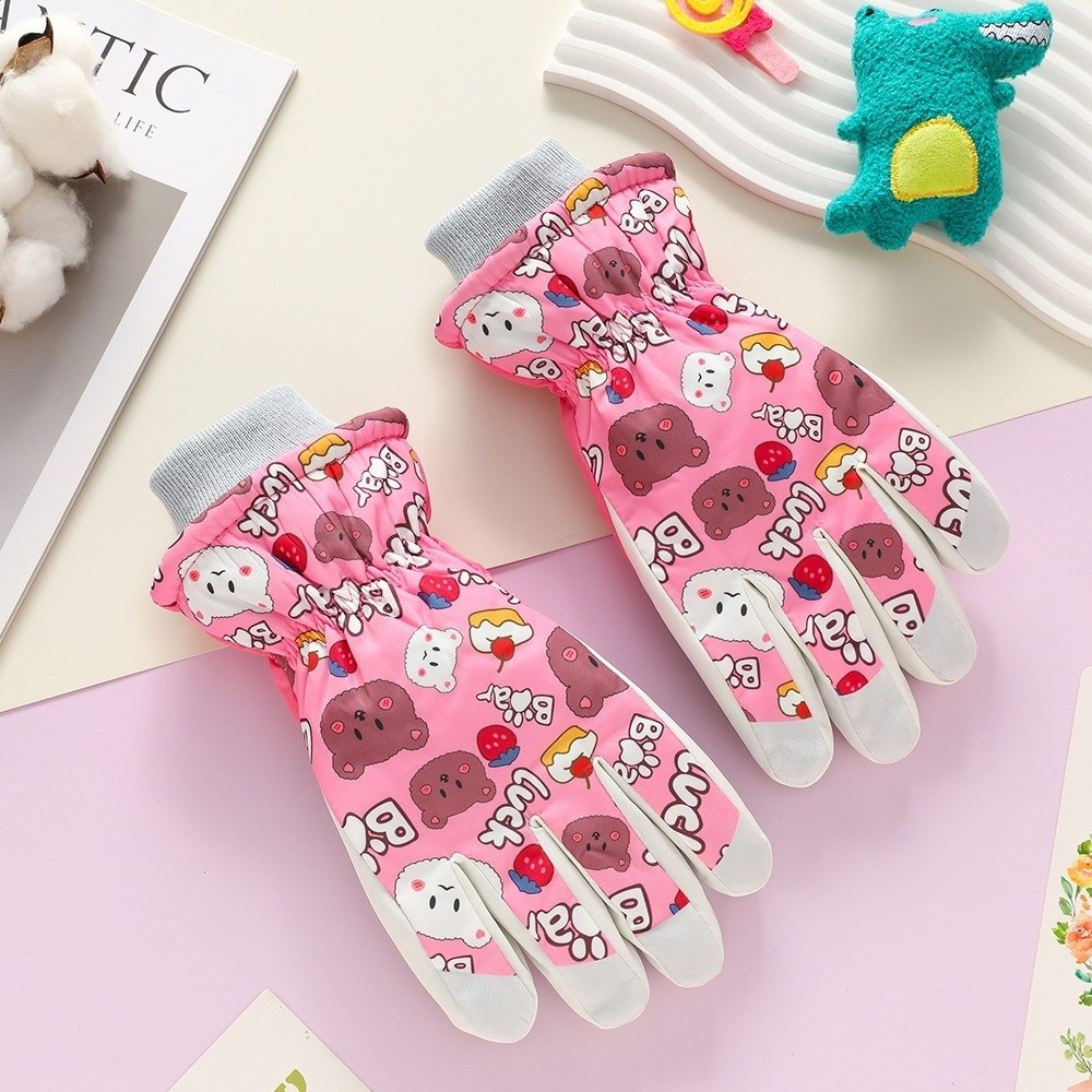 New Cute Bear Ski Gloves Water - đánh giá và giá Ski Glove Waterproof
