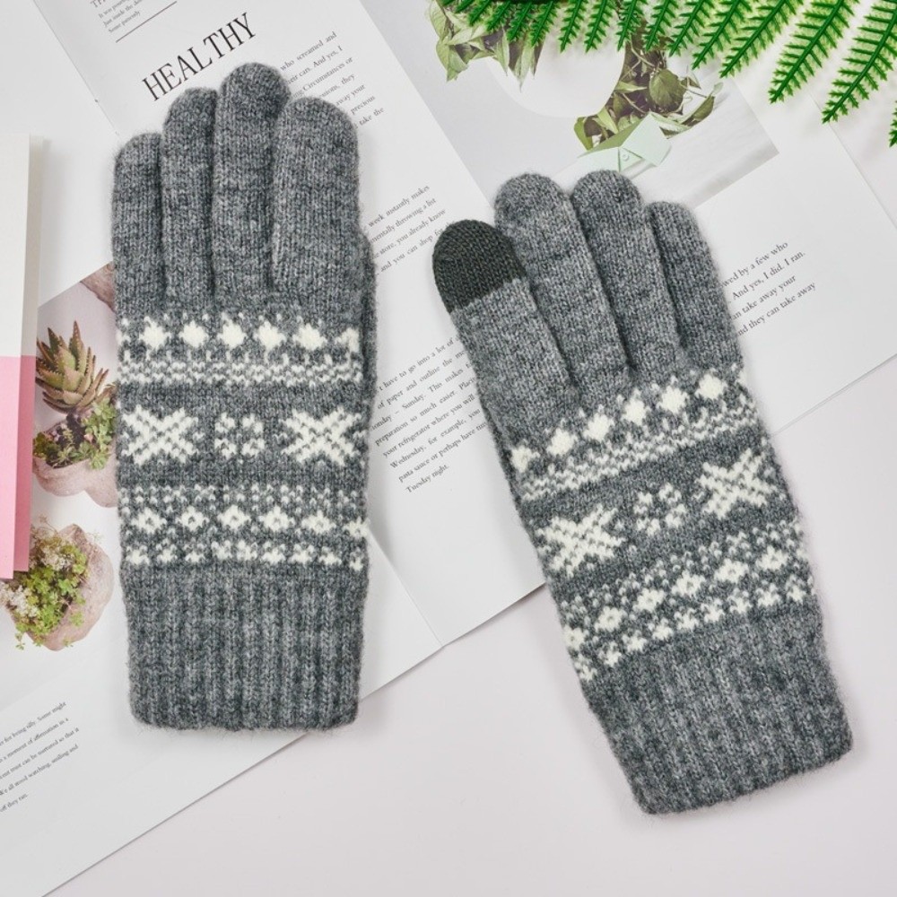 Touch Screen‌ Full Finger Knit - đánh giá và giá Winter Glove Insulated
