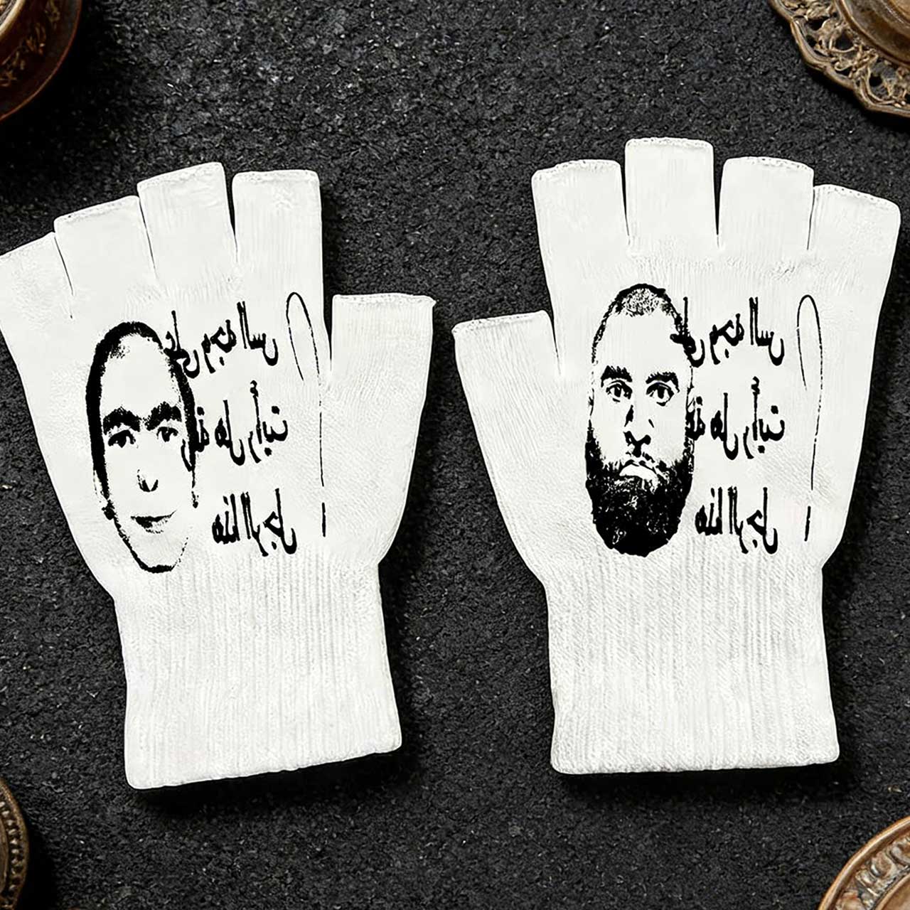 Y2K Retro Printed Fingerless G - đánh giá và giá Fingerless Glove Knit